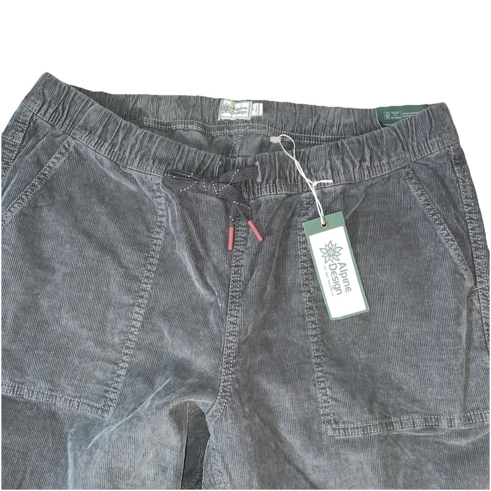 Alpine Design Women's Cord Corduroy, Hike Pants, Large, Deep Slate - Picture 4 of 10